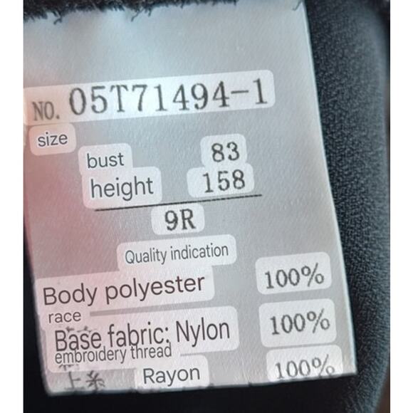 Julibone Womens Size 9 Blouse Black Neutral Career Embroidered Goth Whimsigoth - Picture 12 of 13